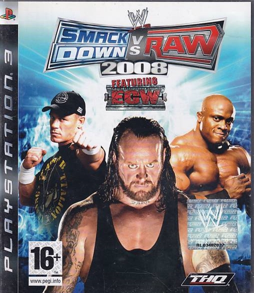 SmackDown vs Raw 2008 - PS3 (B Grade) (Genbrug)